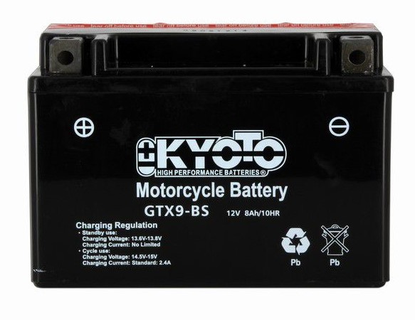Batterie moto lithium YTX9-BS 12V 8AH
