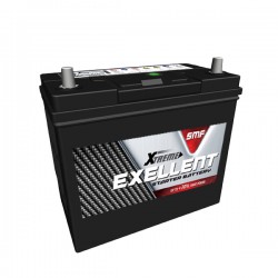 BATTERIE DEMARRAGE FULMEN / EXIDE 12V 55Ah 620A Borne AMERICAINE (+ à  Gauche en Façade) - Batterie Multi Services