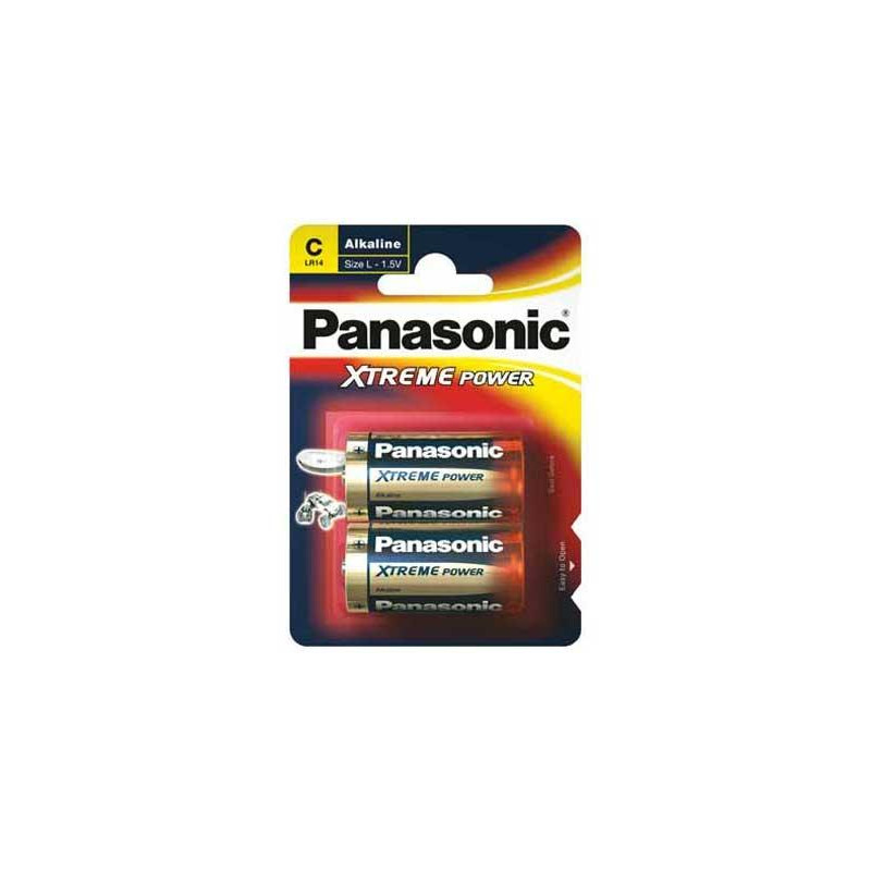 PILES PANASONIC LR14, C Blister de 2