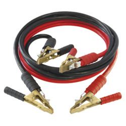 Câbles démarrage 500 A - 3 m / 25 mm² - Pinces laiton