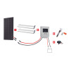 KIT CAMPING-CAR 120W 12V BACK CONTACT MPPT - PANNEAU BACK CONTACT - RÉGULATEUR MPPT