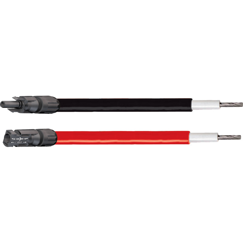 CÂBLE SOLAIRE UNICABLE 651 BR 6mm² 2x5m connecteur MC4