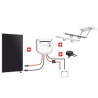 KIT NAUTISME PORTIQUE 150W 12V BACK CONTACT MPPT