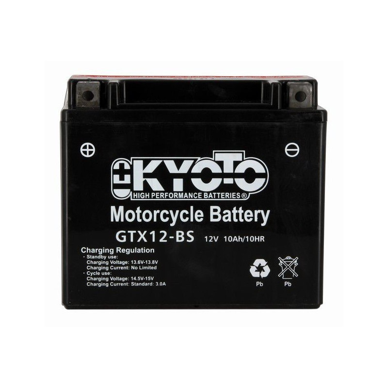 BATTERIE MOTO 12V 10Ah  YTX12-BS / 712120