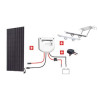 KIT NAUTISME PORTIQUE 150W 12V MPPT - PANNEAU STANDARD - RÉGULATEUR MPPT