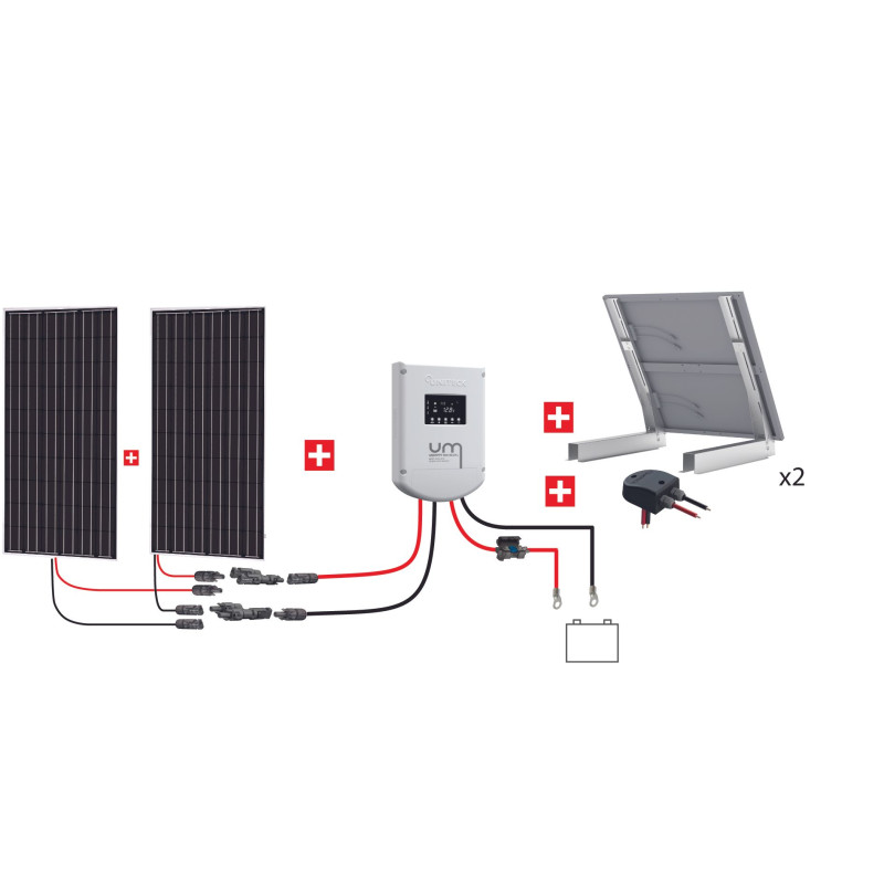 KIT ABRIS 600W 12/24V (2x300W) MPPT