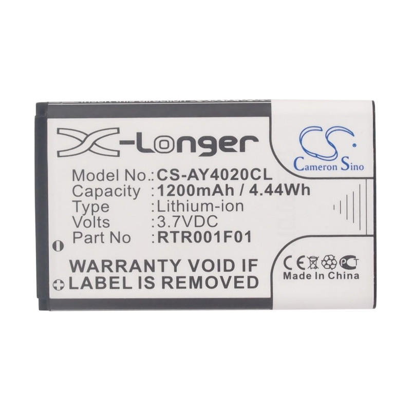 Accumulateur Neuf 3,7V 1200mAh Noir Li-ion
