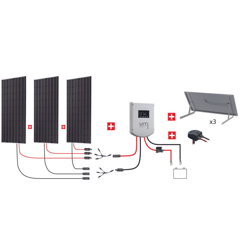 KIT ABRIS 450W 12V (3x150W) MPPT