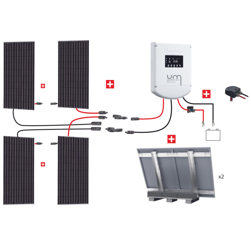 KIT ABRIS 1200W 24V (4x300W) MPPT