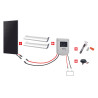 KIT CAMPING-CAR 120W 12V BACK CONTACT MPPT - PANNEAU BACK CONTACT - RÉGULATEUR MPPT