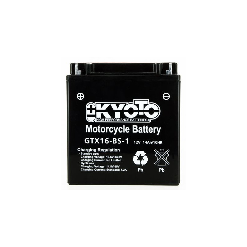 BATTERIE MOTO 12V 14Ah YTX16-BS-1 / 712166