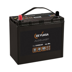 BATTERIE DEMARRAGE  MICRO HYBRIDE AGM 12V 45Ah-325A YUASA HJ-S46B24R