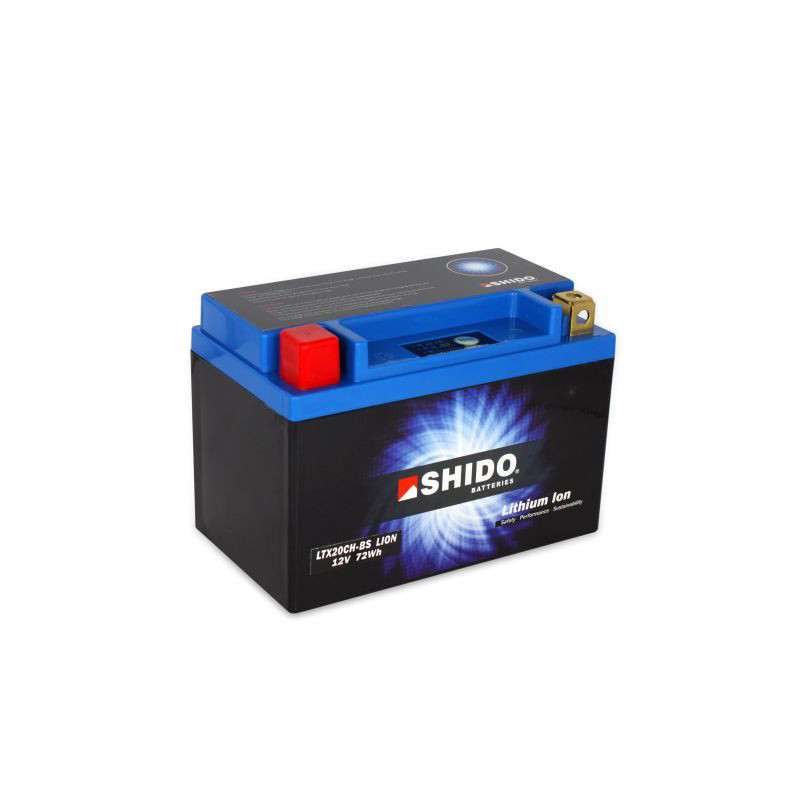 BATTERIE LITHIUM MOTO 12.8V 6Ah 360A  SHIDO