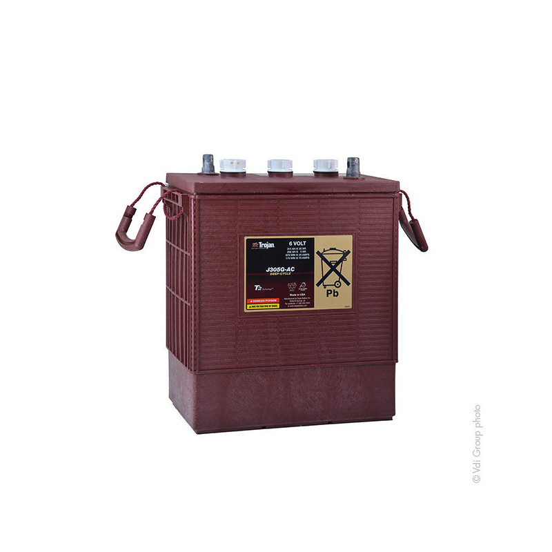 BATTERIE TRACTION MONOBLOC US TROJAN J305G-AC  6V  315Ah-C20 / 258Ah-C5