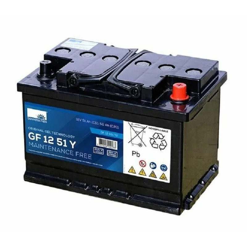 BATTERIE GEL SONNENSCHEIN 12V 56Ah-C20 / 51Ah-C5