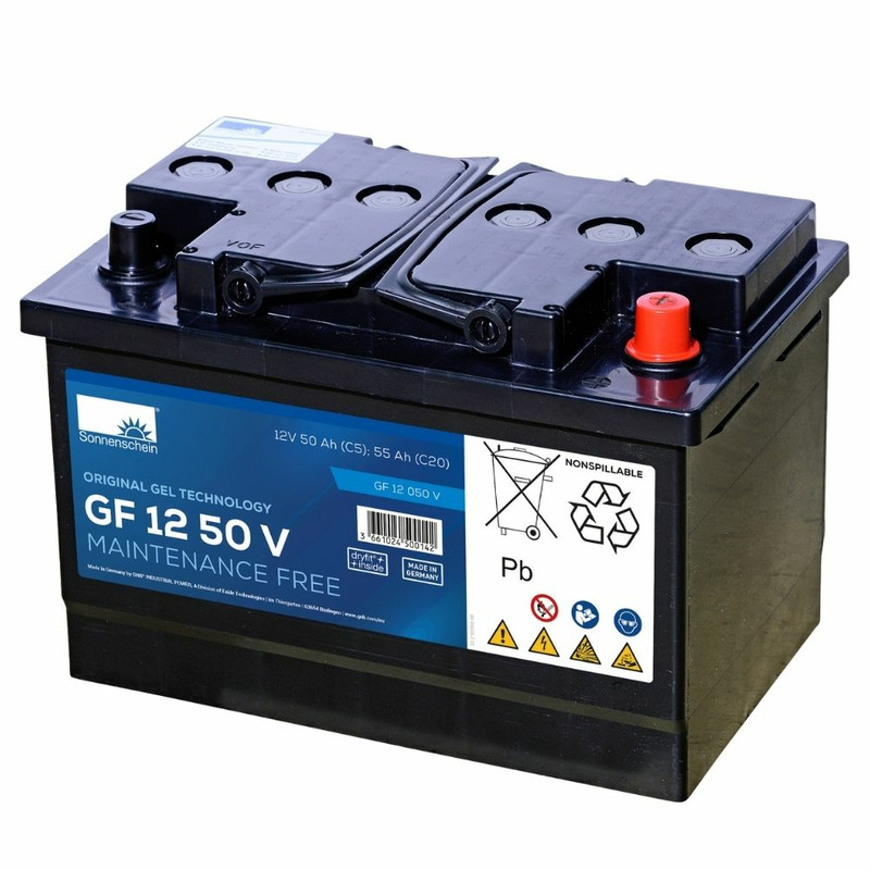 BATTERIE TRACTION GEL SONNENSCHEIN  12V 55Ah-C20 / 50Ah-C5