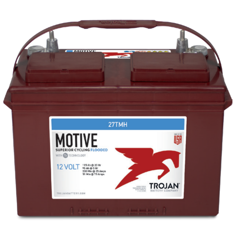 BATTERIE MONOBLOC TRACTION TROJAN 27TMX-WNT 105Ah/C20 95AH/C5 Deep-Cycle Battery