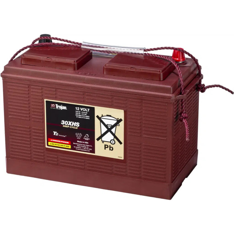 BATTERIE MONOBLOC TRACTION TROJAN 12V 130Ah-C20 / 105Ah-C5 30XHS