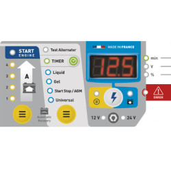 Chargeur/démarreur STARTIUM 480E 12 et 24V ALIM 230 1PH