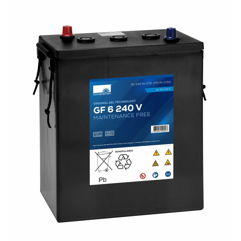BATTERIE MONOBLOC TRACTION GEL 6V  240Ah-C5 / 270Ah-C20