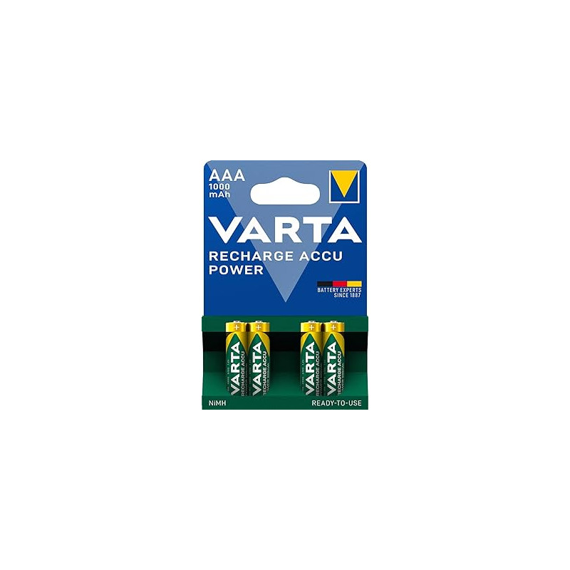 PILE VARTA RECHARGEABLE PROFESSIONNELES - HR03 AAA - 1000mAh
