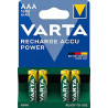 PILE VARTA RECHARGEABLE PROFESSIONNELES - HR03 AAA - 1000mAh