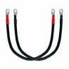 CABLE SOUPLE 35mm² NOIR et ROUGE 0.4m avec cosse à sertir M8