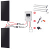 KIT CAMPING-CAR 330W 12V BACK CONTACT (2x165W) MPPT - PANNEAU BACK CONTACT - RÉGULATEUR MPPT