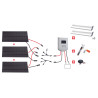 KIT CAMPING-CAR 450W 12V (3x150W)  MPPT - PANNEAU STANDARD - RÉGULATEUR MPPT