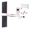 KIT CAMPING-CAR 600W 12V (2x300W) MPPT - PANNEAU STANDARD - RÉGULATEUR MPPT