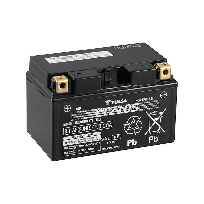 BATTERIE MOTO AGM YUASA 12V 8Ah YTZ10-S / 813104