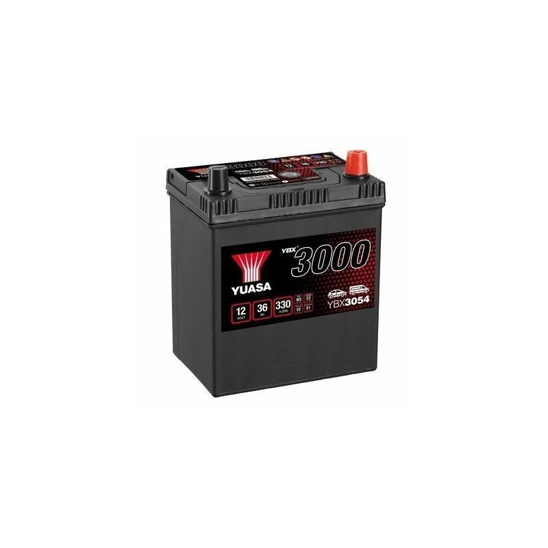 BATTERIE DEMARRAGE 12V 35Ah-300A + à Droite, Borne Japonaise