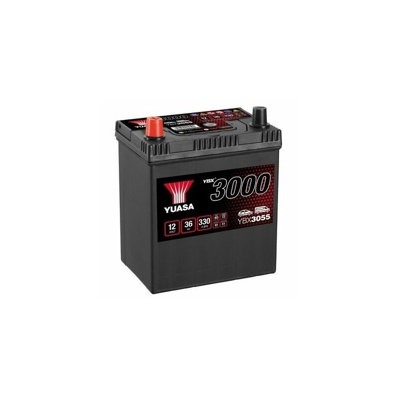 BATTERIE DEMARRAGE 12V 35Ah-300A + à Gauche, Borne Japonaise