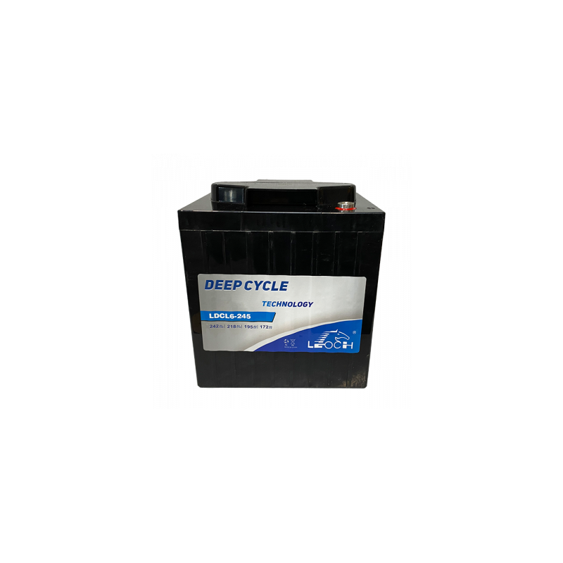 BATTERIE LEOCH MONOBLOC TRACTION AGM PLOMB CARBON 6V  210Ah-C5 / 245Ah-C20