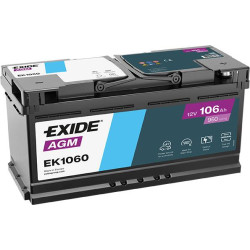 BATTERIE DEMARRAGE MICRO HYBRIDE 12V 106Ah-950A EXIDE / FULMEN