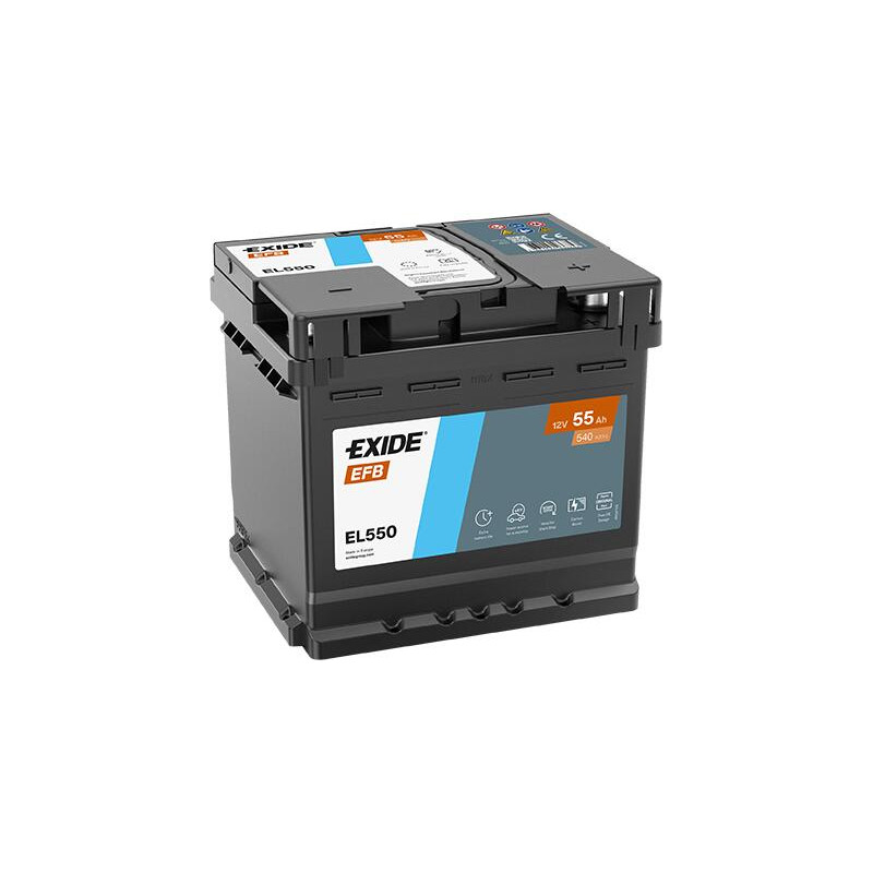 BATTERIE DEMARRAGE MICRO HYBRIDE EFB STOP AND START  12V 55Ah-480A FULMEN / EXIDE