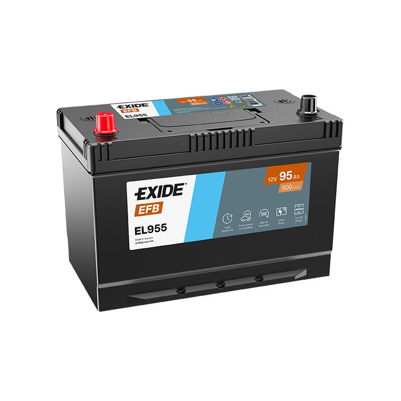 BATTERIE MICRO HYBRIDE 12V 95Ah-800A EXIDE / FULMEN +G