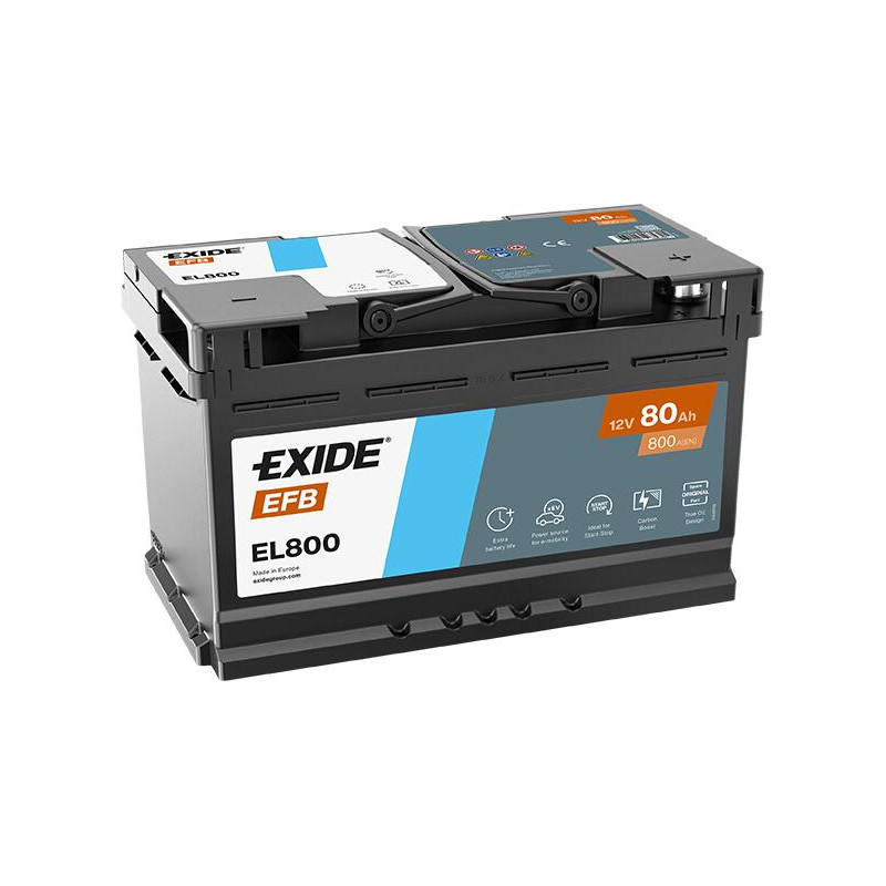 BATTERIE MICRO HYBRIDE EFB STOP AND START 12V 80Ah-720A FULMEN / EXIDE