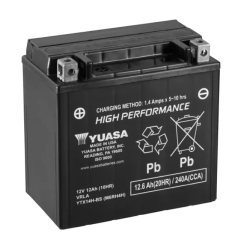 BATTERIE MOTO YUASA AGM YTX14H-BS 12V 12AH 240A