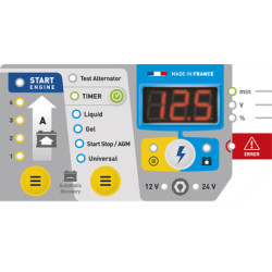 Chargeur / Démarreur automatique STARTIUM 980E 12V et 24V ALIM 230 1PH