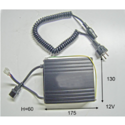 CHARGEUR BATTERIE HAUTE FREQUENCE 12-24V 10A HX10E '17 + CABLE SPIRALE